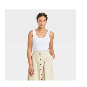 Universal Thread Scoop Neck Tank Top True White Women’s X-S NWT